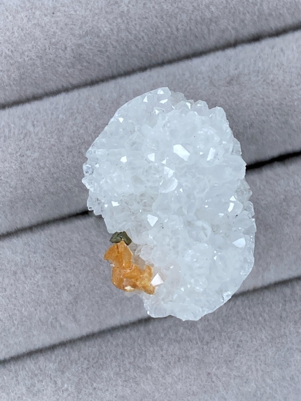 Raw Apophyllite Ring • High Luster Clear Crystal • High Vibration Statement Ring